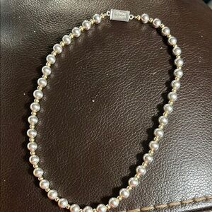 Sterling Silver and Gold plated beaded Necklace